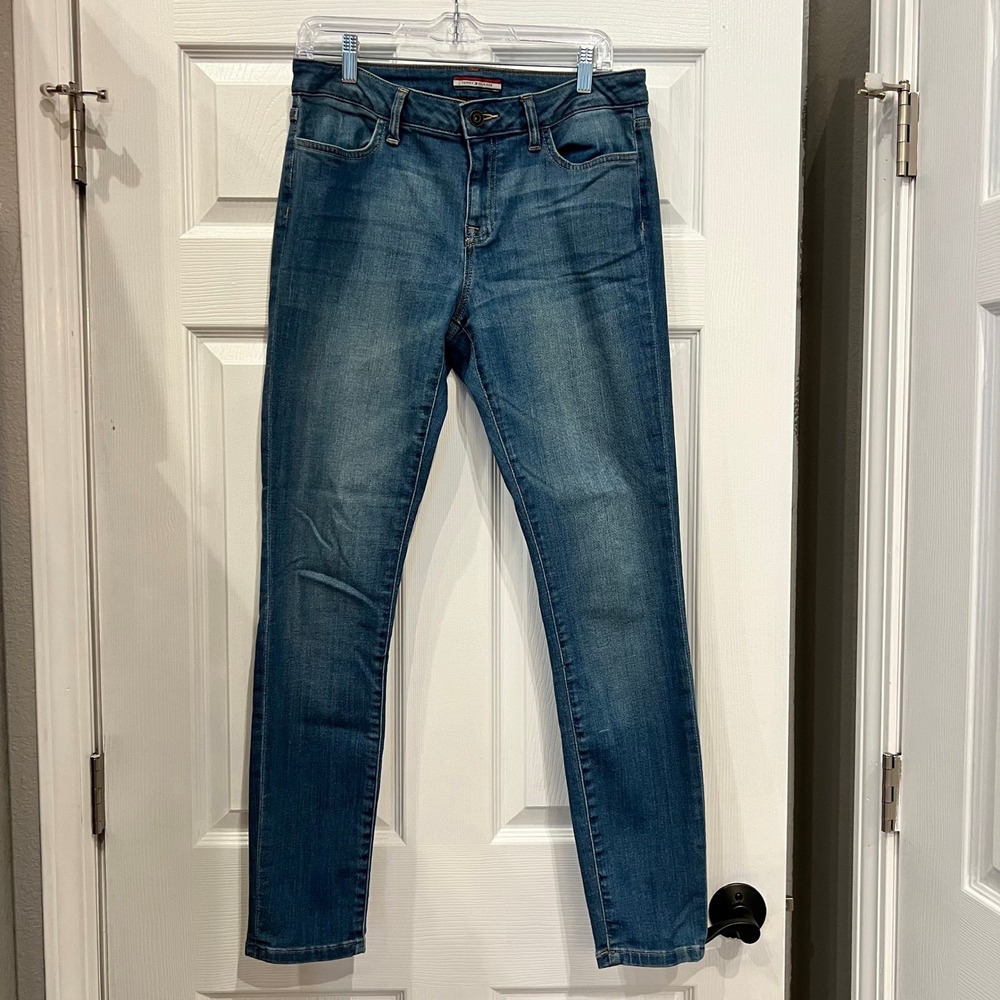 Tommy Hilfiger Skinny Jeans Cotton Blend Blue Medium Wash Preppy Timeless 10